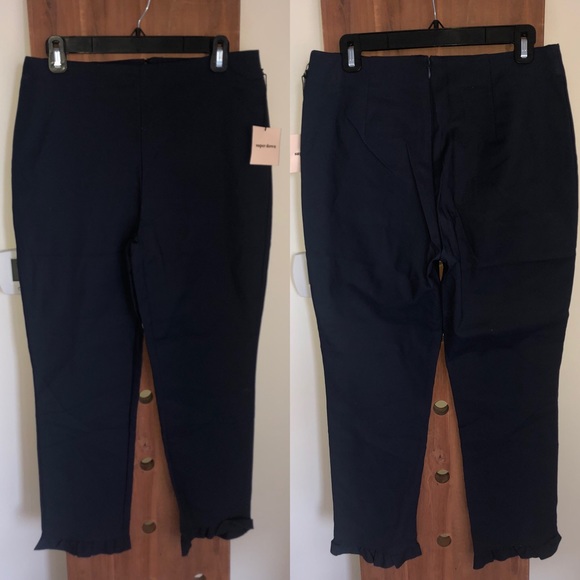 🆕 Superdown Josephine Ruffle Pants in Navy - Picture 4 of 8